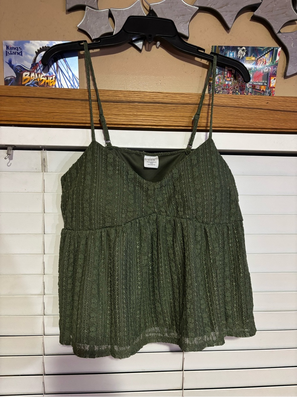 No Boundaries Green Tank Top